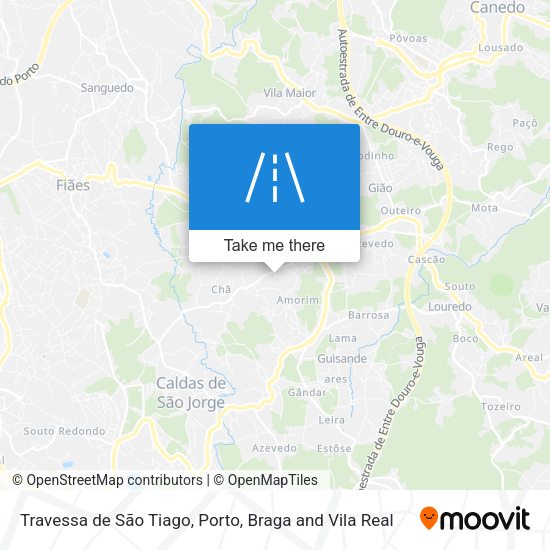 Travessa de São Tiago mapa