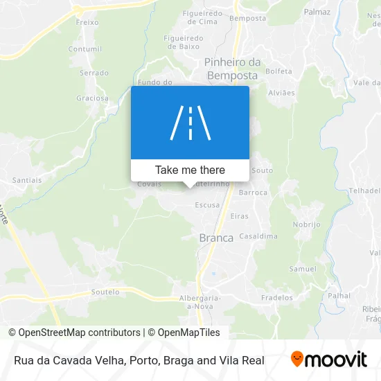 Rua da Cavada Velha map