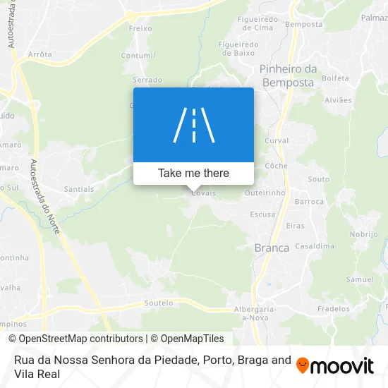 Rua da Nossa Senhora da Piedade map