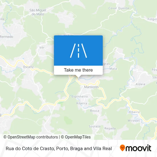 Rua do Coto de Crasto map