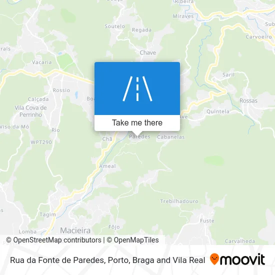 Rua da Fonte de Paredes map