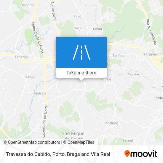 Travessa do Cabido mapa