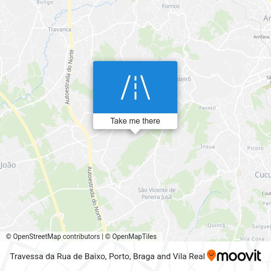 Travessa da Rua de Baixo map