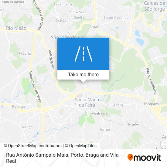 Rua António Sampaio Maia mapa