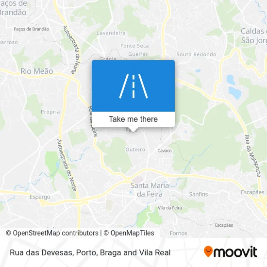 Rua das Devesas map
