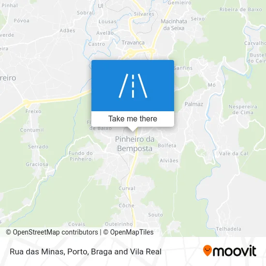 Rua das Minas map