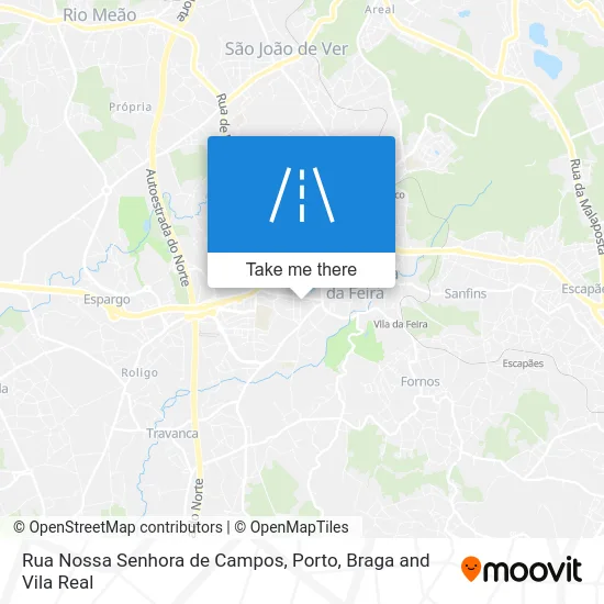 Rua Nossa Senhora de Campos map