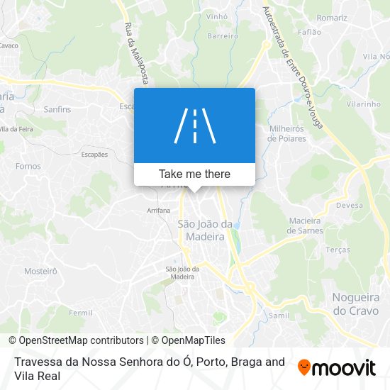 Travessa da Nossa Senhora do Ó mapa