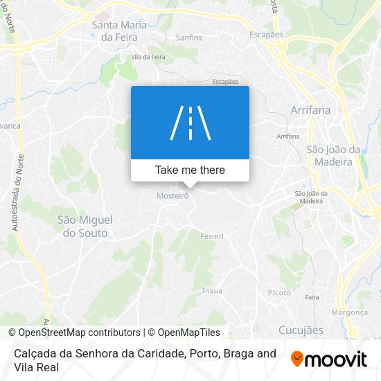 Calçada da Senhora da Caridade map