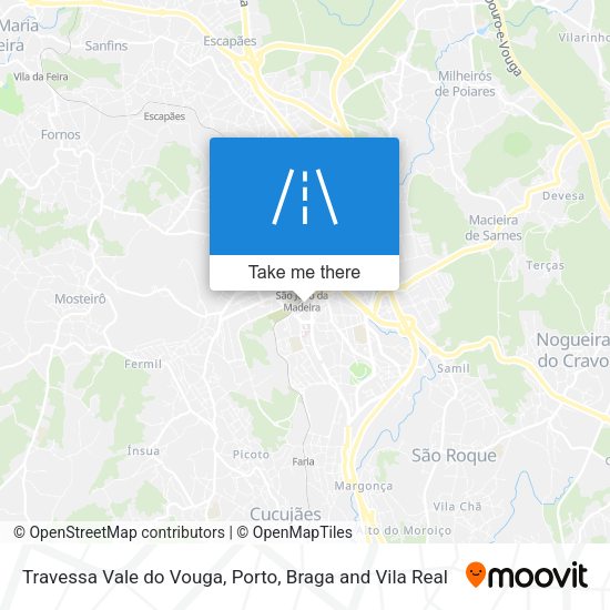 Travessa Vale do Vouga mapa