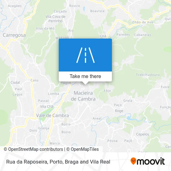 Rua da Raposeira map