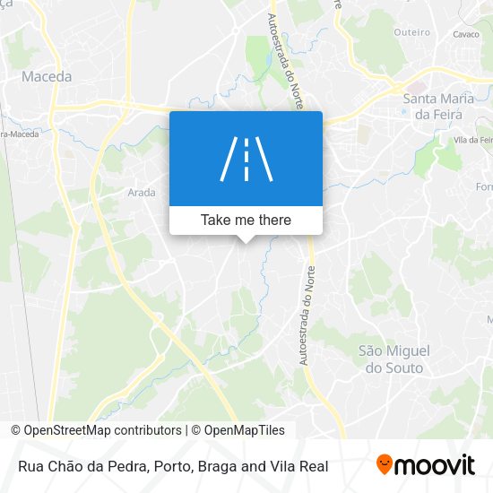 Rua Chão da Pedra map