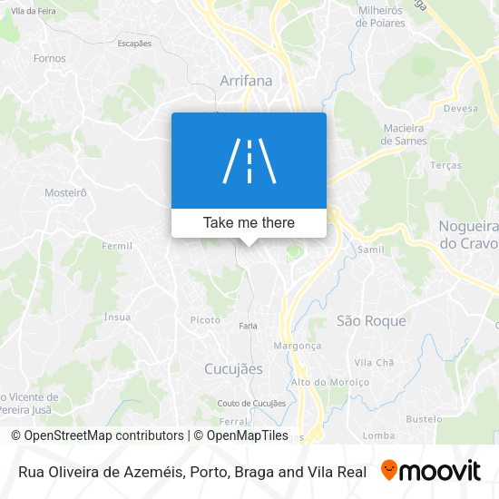 Rua Oliveira de Azeméis mapa