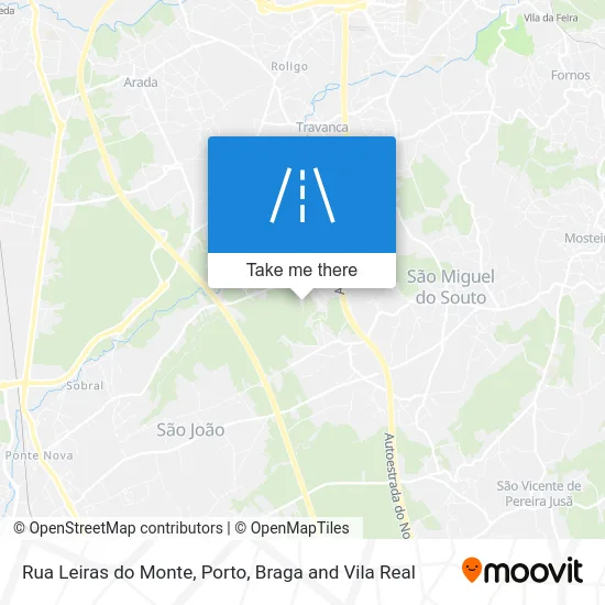 Rua Leiras do Monte map