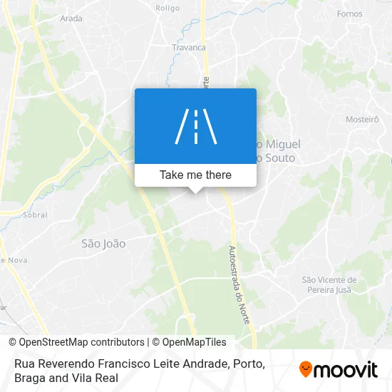 Rua Reverendo Francisco Leite Andrade map