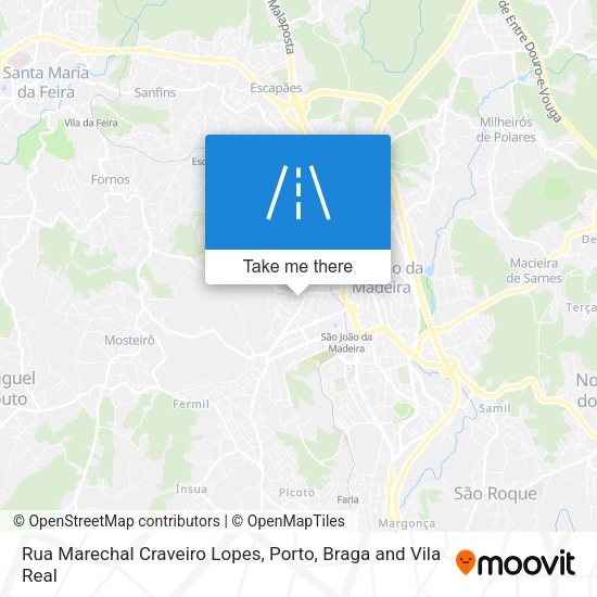 Rua Marechal Craveiro Lopes mapa
