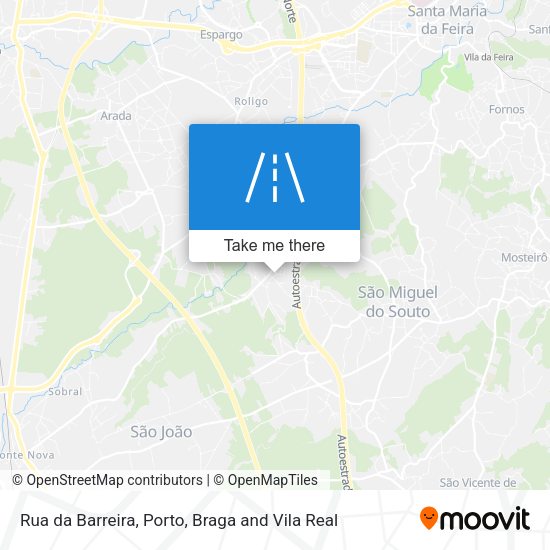 Rua da Barreira mapa