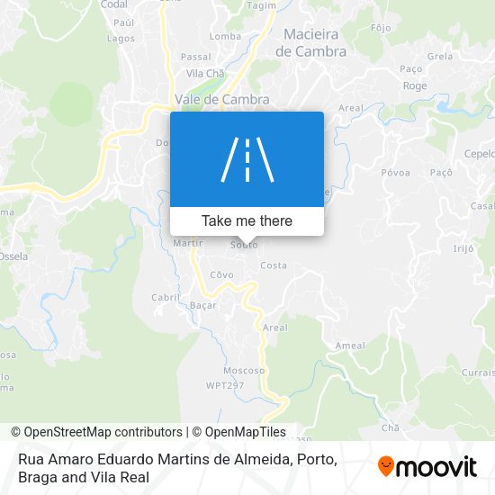 Rua Amaro Eduardo Martins de Almeida mapa