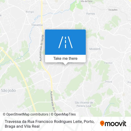 Travessa da Rua Francisco Rodrigues Leite map