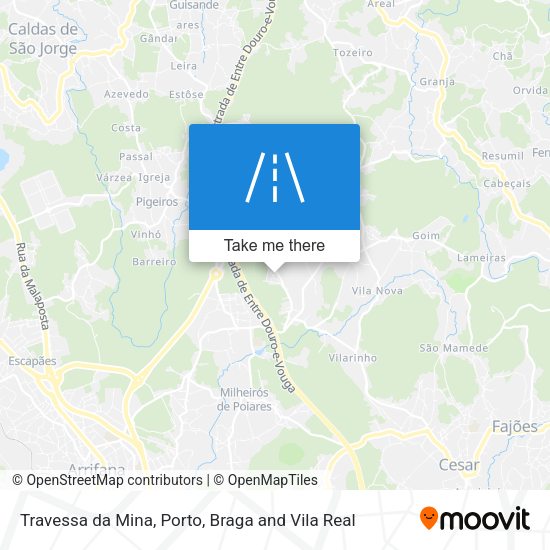 Travessa da Mina mapa