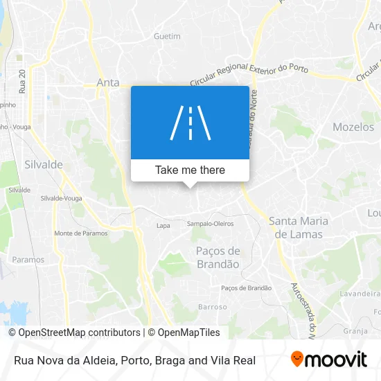 Rua Nova da Aldeia map