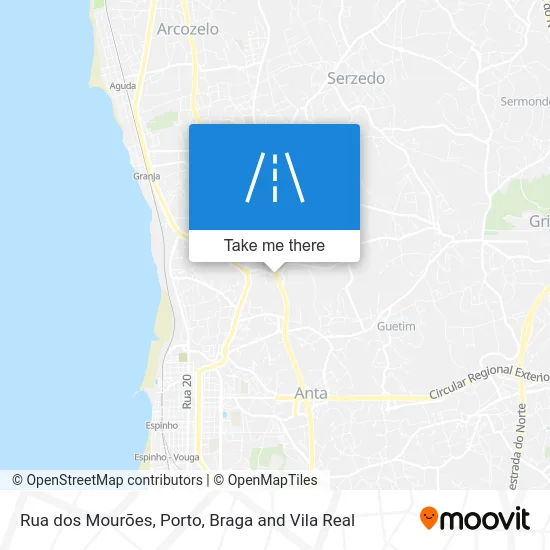 Rua dos Mourões map