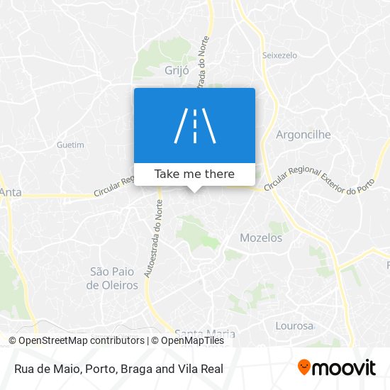 Rua de Maio mapa