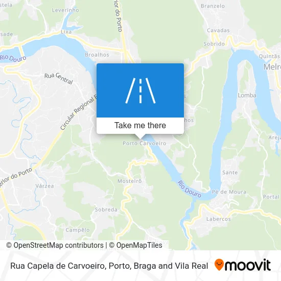 Rua Capela de Carvoeiro map