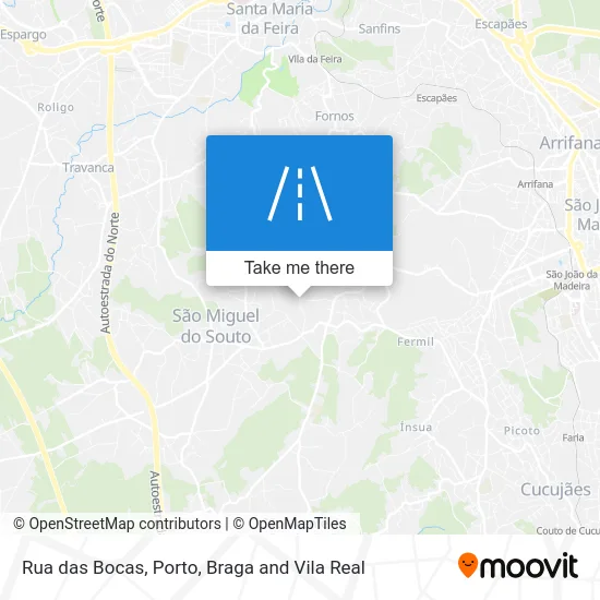 Rua das Bocas map