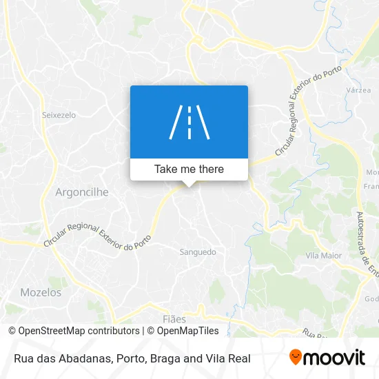 Rua das Abadanas map