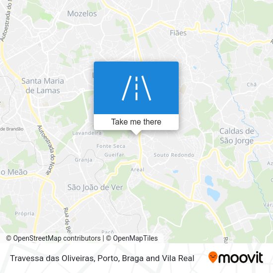 Travessa das Oliveiras mapa