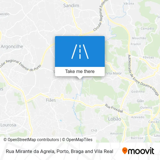 Rua Mirante da Agrela map