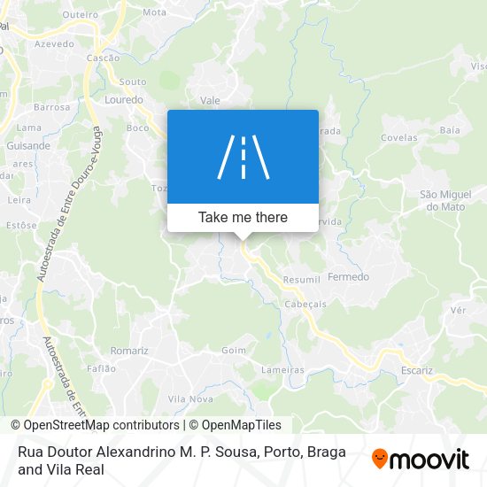Rua Doutor Alexandrino M. P. Sousa map
