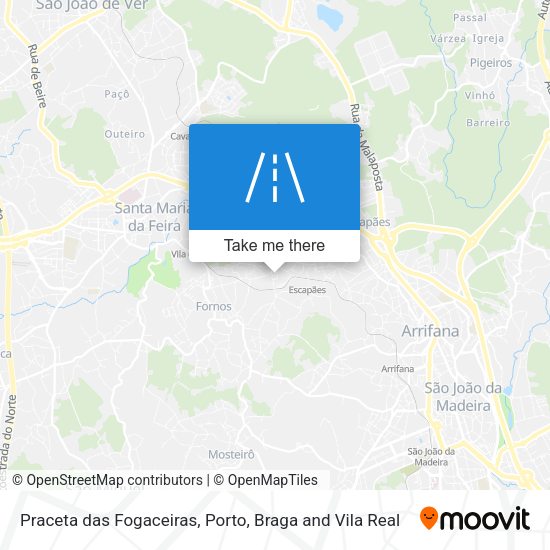 Praceta das Fogaceiras mapa