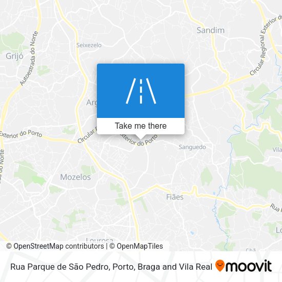 Rua Parque de São Pedro mapa