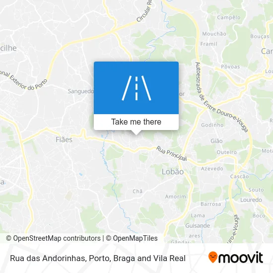 Rua das Andorinhas map