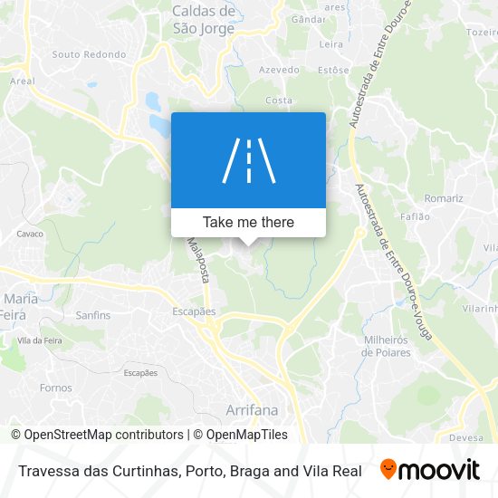 Travessa das Curtinhas mapa