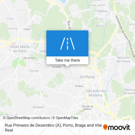 Rua Primeiro de Dezembro (A) map