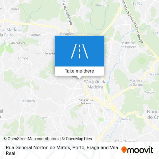 Rua General Norton de Matos mapa