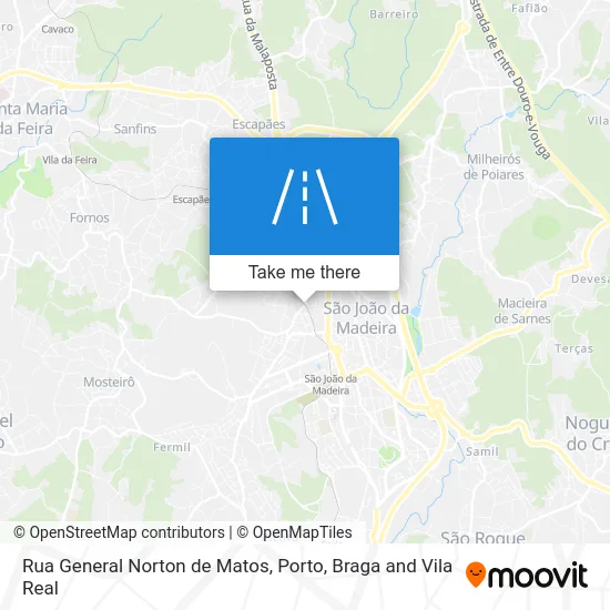 Rua General Norton de Matos map
