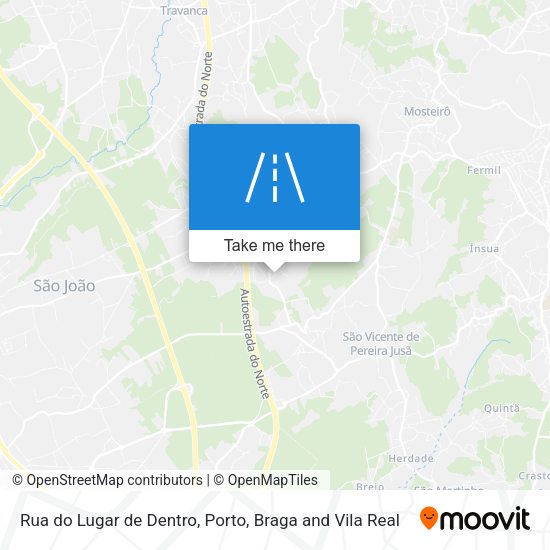 Rua do Lugar de Dentro map