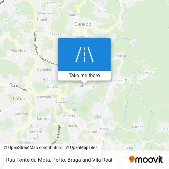 Rua Fonte da Mota map