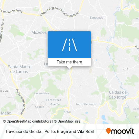 Travessa do Giestal mapa