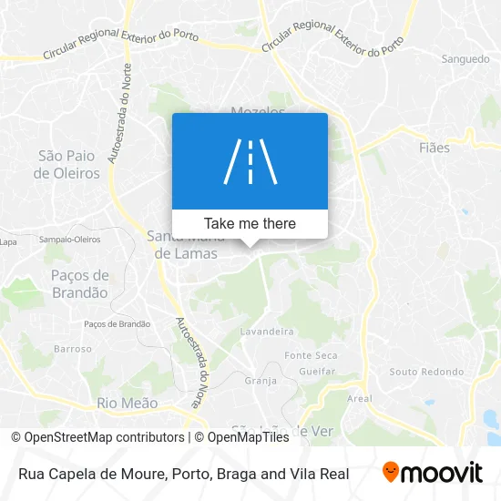 Rua Capela de Moure map