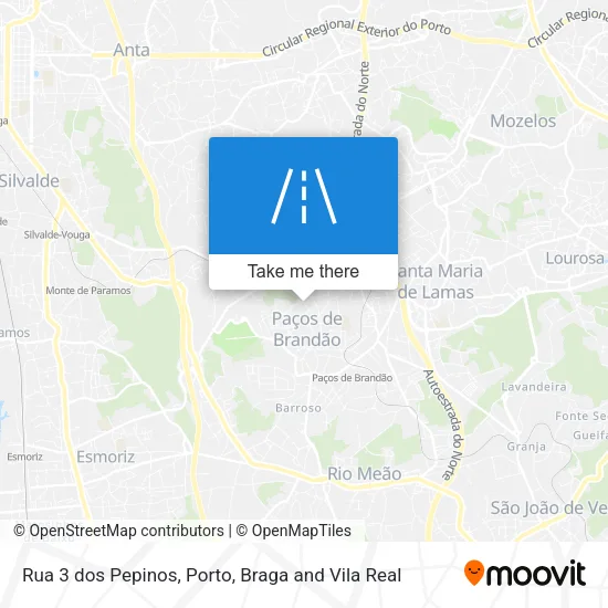Rua 3 dos Pepinos map