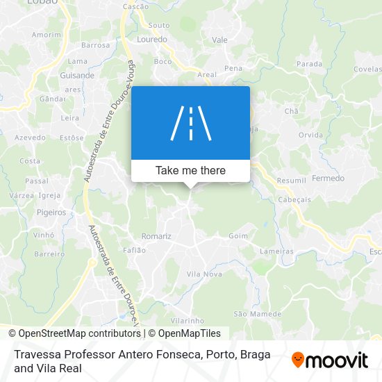 Travessa Professor Antero Fonseca map