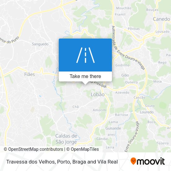 Travessa dos Velhos mapa
