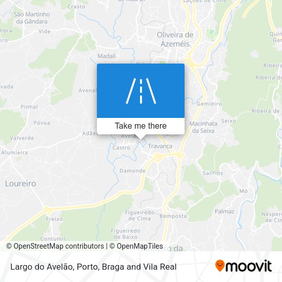 Largo do Avelão mapa