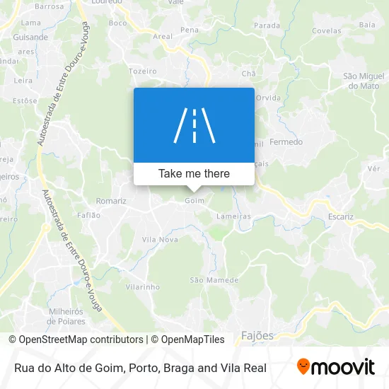 Rua do Alto de Goim map