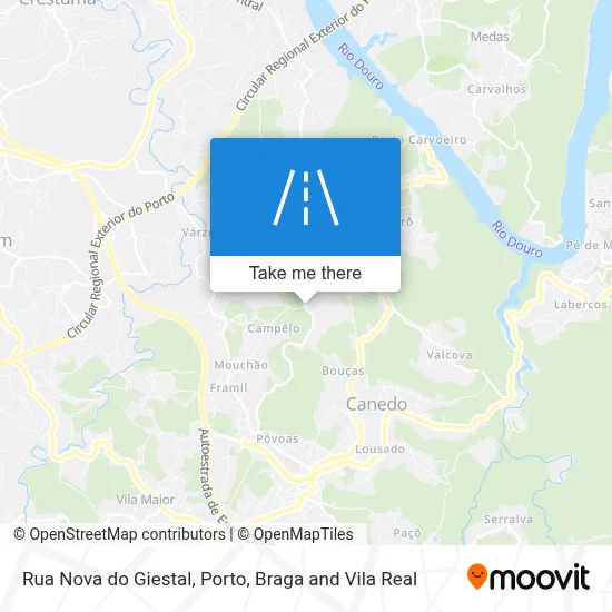 Rua Nova do Giestal map